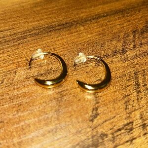 Uncommon James - Dewdrop Hoop Earrings- Gold Plated